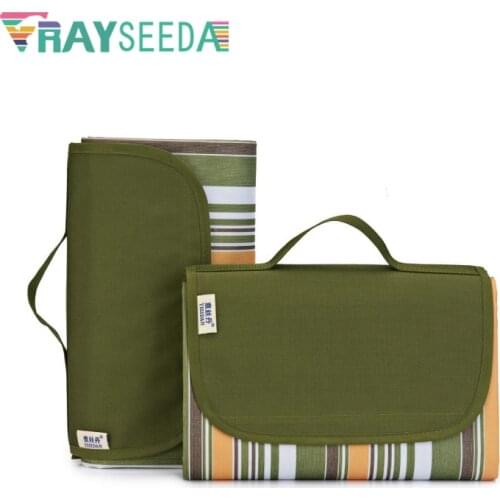 145*180cm Folding Waterproof Outdoor Camping Beach Mat Portable Baby Play Plaid Blanket Camping Picnic Sleeping Pad