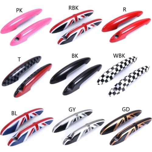 2pcs/Set UK Design Car Exterior Door Handle Cover Trim Fits For MINI Cooper A0NE