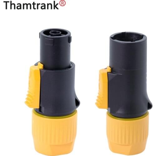 2pcs/lot IP65 Waterproof 3PIN AC Power Connector Male/Female Plug Connector OUT/IN 250V Power Plug for Stage Light LED Screen