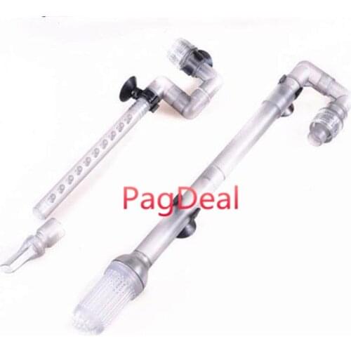 2pcs Set 12/16mm Intake Output Tube Pipe Parts Replacement HW-602B/HW-603B Aquarium External Canister Filter Inlet Outlet Tubes