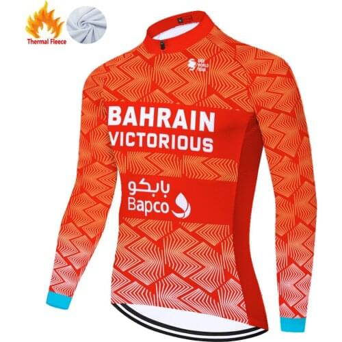 2021 BAHRAIN Winter Thermal Fleece Tricotas De Ciclismo Hombre Tenue Velo Homme Maillot Ciclismo Hombre Tricota Ciclismo Hombre