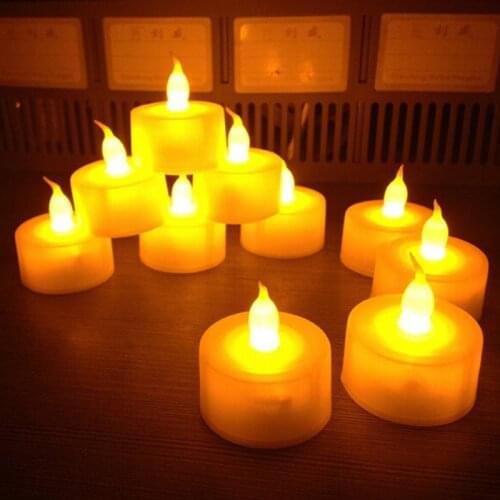 48pcs Christmas Flameless LED Battery Tea Light Candles Xmas Party Wedding Candle Decoration