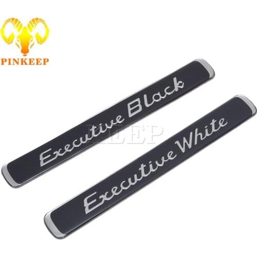 Car Sticker Auto Badge Emblem Decal For Mercedes BMW Audi Ford VW Nissan Toyota Skoda Executive Black White Styling Accessories
