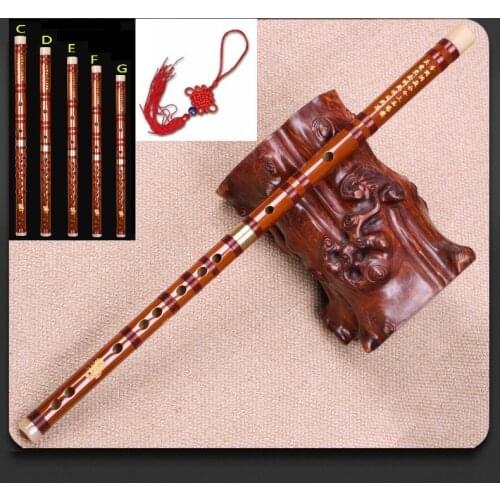 High Quality Bamboo Flute Professional Woodwind Flutes Musical instruments C D E F G Key Chinese dizi Transversal Flauta