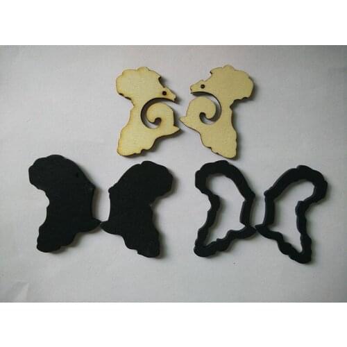 Free shipping!! 50pcs/lot 4cm African Wooden Earrings