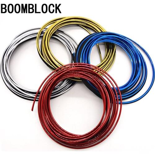 BOOMBLOCK 5m 3D Car Stickers Decoration Line For VW Polo Golf 4 5 Passat Hyundai Tucson Solaris Ix35 Mitsubishi ASX Accessories