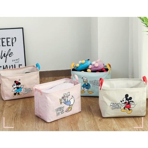 Disney Mickey Donald Duck Anime Figures Cartoon Product Cosplay Accessories Storage basket laundry bag Unisex Gift