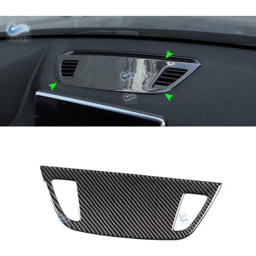 For BMW X1 F47 F48 2016 2017 2018 2019 2020 Car Carbon Fiber Center Control Dashboard Panel Air Outlet Frame Cover Trim