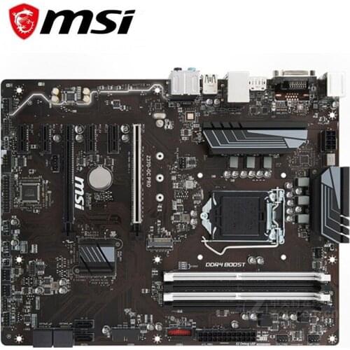 For MSI Z370-OC PRO Motherboard LGA 1151 DDR4 For Intel Z370 Z370M Desktop Mainboard SATA III USB3.0 PCI-E X16 3.0 Used