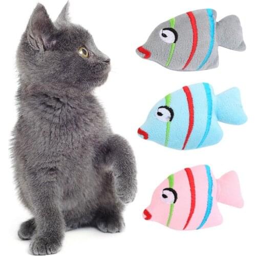 Cat Toys Catnip Interactive Soft Toys Durable Kitten Teeth Grinding Cat Plush Thumb Pillow Non-Toxic Pet Accessories