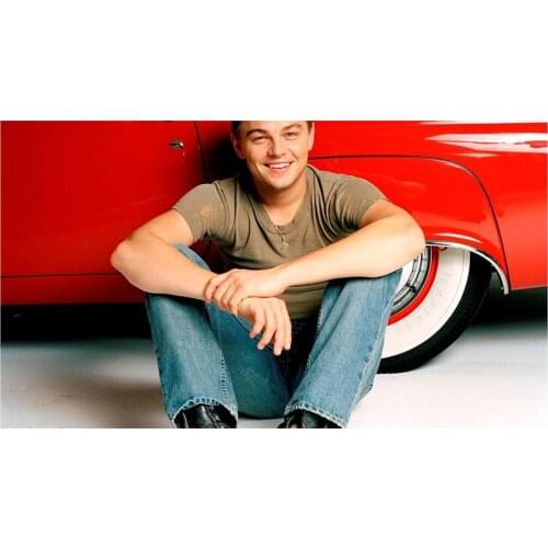 New 5D DIY Full Round Diamond Painting "Leonardo DiCaprio" Cross Stitch 3D Embroidery Rhinestone Mosaic Home Decor Art Y626