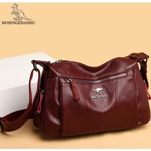 Fashion Letter Design Ladies Shoulder Bag High Quality PU Leather Women Messenger Bags Solid Color Designer Womens Travel Bag