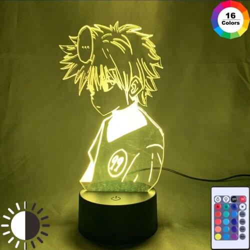 3D Anime Hunter X Hunter LED Night Light Killua Zoldyck Figure Nightlight Color Changing USB Battery Table 3D Lamp Gift for Kids