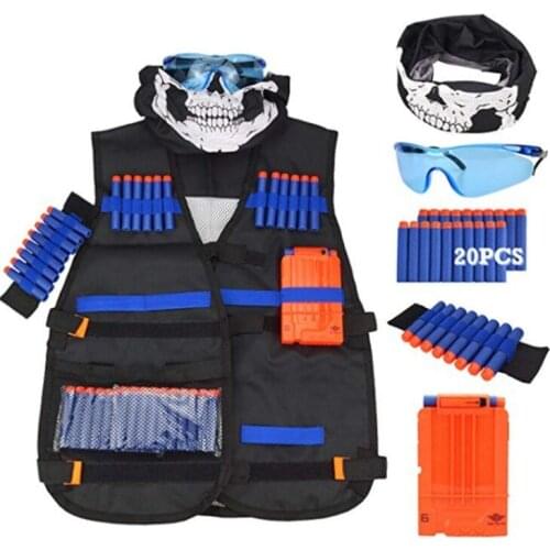 2021 May new Childrens soft bomb tactical vest Stuffed soft elastic vest