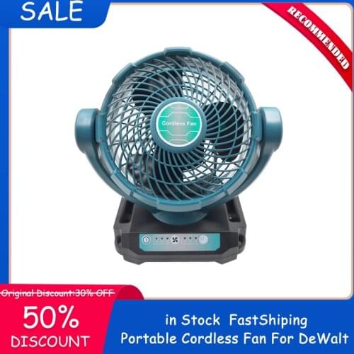 Store Sale DCF102 Cordless Fan For DeWalt XR 14.4V 18V 20V Flex Volt 20V 60V Lithium Battery dcb140 dcb183 dcb203 dcb606 dcb609