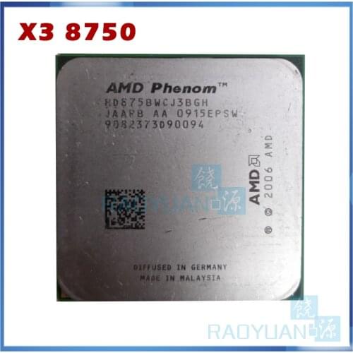 AMD Phenom X3 8750 Triple-Core DeskTop 2.4GHz CPU HD875BWCJ3BGH HD8750WCJ3BGH HD875ZWCJ3BGH Socket AM2+/940pin