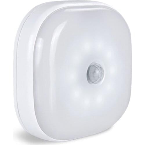 Smart Wireless LED Night Light Cabinet Light Human Body Infrared + Light Sensor Corridor Wall Light Staircase Lighting