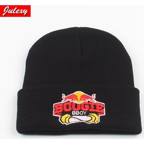 Knitted Hat Women Cap European And American Street Fashion Street Dance Embroidery Letters Wild Casual Couple Cold Hat Men Cap