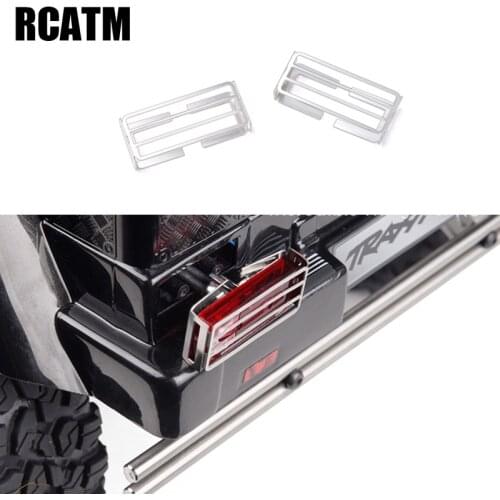 1 Pair Metal Rear Light Taillight Cover for 1/10 RC Crawler Car Traxxas TRX4 G500 TRX6 G63