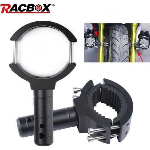 1 Pcs Motorcycle Extension Bar Bracket Lighting Extension Rod External Fixed Lamp Holder 24mm Black Aluminum Alloy