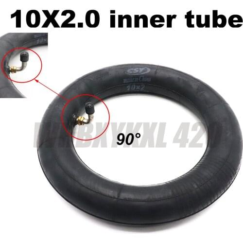 10x 2.0 Inner Tube bent valve Inner Tire Camera for Stroller Electric Scooter Balancing Car 10 Inch Butyl Rubber Tube