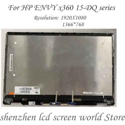 15INCH LCD Touch screen Digitizer IPS Display Assembly for HP Envy x360 15 dq 15-DQ 15-DQ0061CL 5-DQ0095NR L51358-001