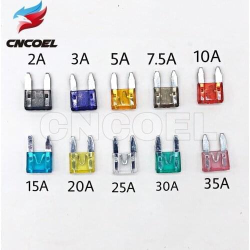 20/50pcs Car fuse 2A 3A 5A 7.5A 10A 15A 20A 25A 30A 35A Standard Small Fuse Blade Fuse, Auto Fuse Car