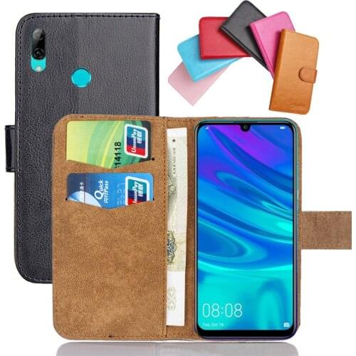 Huawei P Smart 2019 Case 6.21" 6 Colors Flip Fashion Soft Leather Crazy Horse Exclusive Phone Cover Cases Wallet Funda Coque