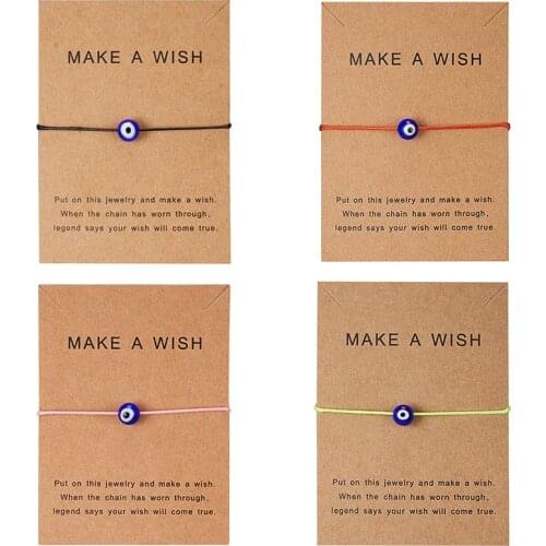 Lucky Red String Bracelets Turkish Evil Eye Bracelet Handmade Braided Rope Blue Eye Charm Jewelry for Women Children Friends