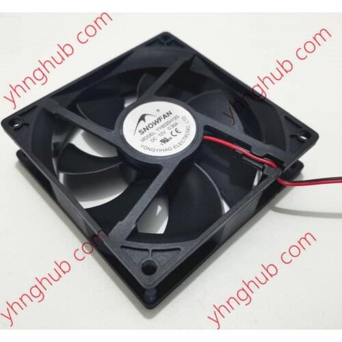SNOW FAN YY9225H12S DC 12V 0.6A 92x92x25mm 2-Wire Server Cooling Fan