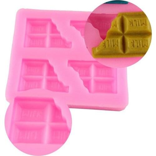 Chocolate Candy Sugar Chip Gum Paste Mold Family Art Silicone Soap Mold Round Dominoes Cake Kitchen Baking Decorating Tools