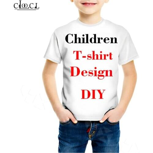 Family Fitted 3D Print DIY Personalized Design Children T Shirt Own Image/Photo/Star/Singer/Anime Boy Girl Casual Tops
