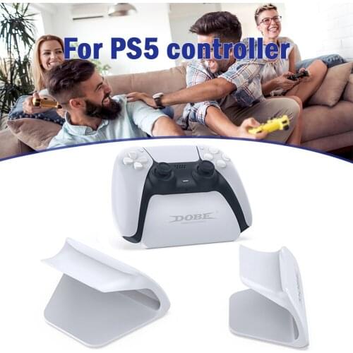 8 in 1 Gaming Accessorise Protective Pack for Sony PS5 Controller Housing Trigger Buttons Display Stand Charging Cable Earphone