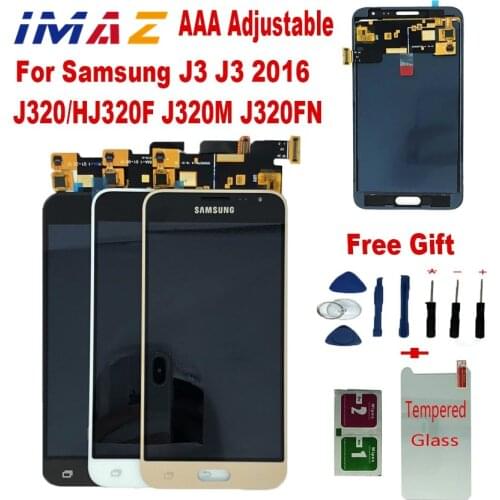 IMAZ Adjustbale LCD For Samsung Galaxy J3 2016 J320 J320F J320H LCD Display+Touch Screen Digitizer Assembly For J3 J320FN LCD