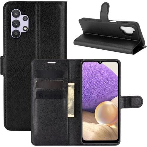Fashion Wallet PU Leather Case Cover For Samsung Galaxy A32 5G Flip Protective Phone Back Shell With Card Holders
