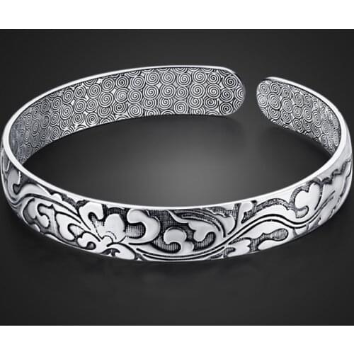 Yasmin Fashion Men & Women Bracelet with Adjustable Solid 925 Sterling Silver Classic Jewelry Valentines Day Gift