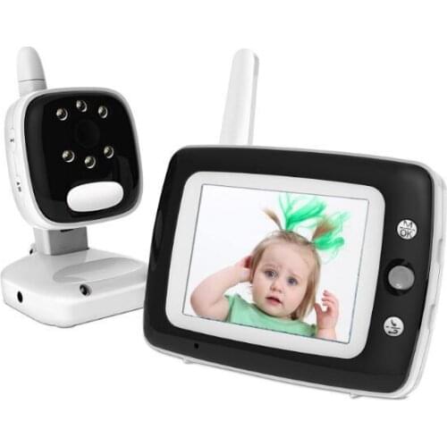 New Arrival 3.5 inch baby monitor,temperature display/feed time reminding function multi-languages