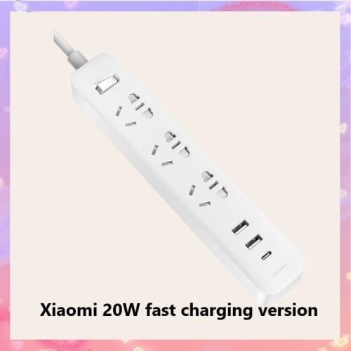 Xiaomi 20W fast charging version new power strip (2A1C) Type-C interface overload protection high temperature flame retardant