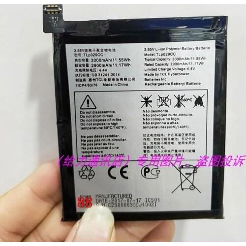 Original High Quality TLp029CC Battery For Alcatel One Touch TLp029CC Battery 3000mAh with Repair Tools