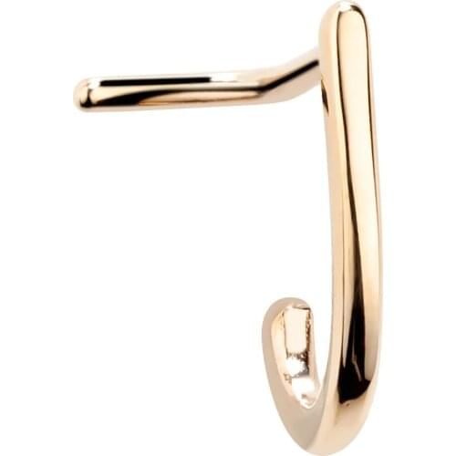 2021 new trend 1pcs Nose Studs L-Shape Nostril Studs Screws Nose Ring Hoop Body Piercing Rose Gold Silver Colour Nose Stud