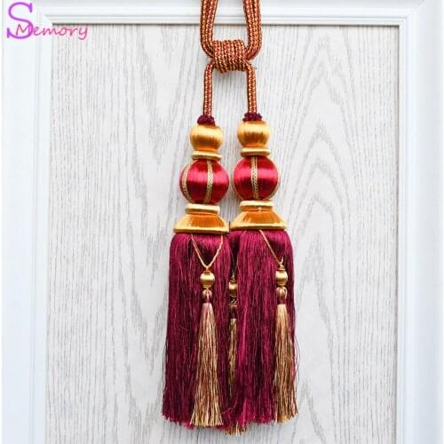 Ball European curtain tassels hanging ball tie strap holder accessories home decoration