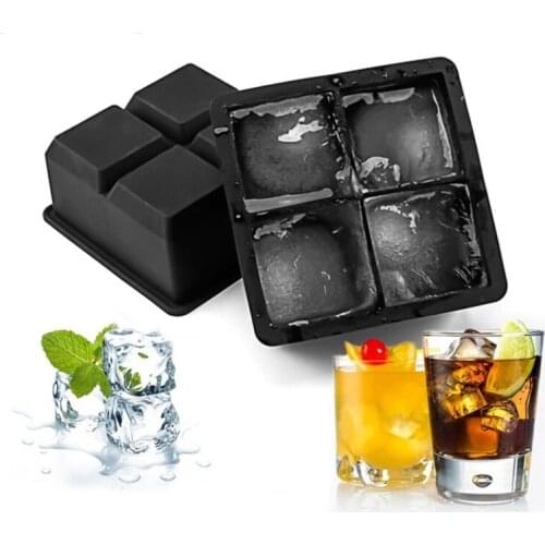 1 PC Arctic Chill Silicone Large Ice Cube Trays,Cocktails Bourbon, Big Square Ice Cubes Mold 10347550