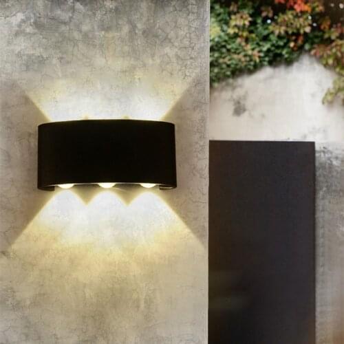 Modern Nordic Style LED Wall Light Outdoor Waterproof Indoor Wall Lamps Living Room 2W 4W 6W 8W Porch Garden Lamp Lighting