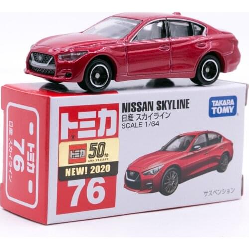 Takara Tomy Tomica No. 076 Nissan-Skyline Red Scale 1:64 Diecast Mini Car Toys for Boys New #76