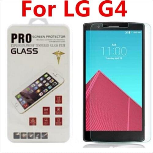 With retail package DHL 50pcs 2.5D 0.3mm High Quality Premium Tempered Glass Screen Protector for LG G4 Brand New Glass Film