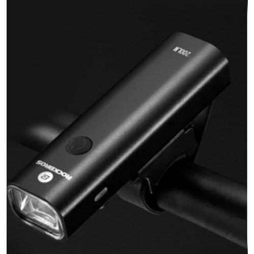 Bicycle lamp rainproof USB charging led 2000mAh mountain bike front bicycle lamp aluminum shell super bright flashlight lamp