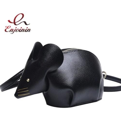 Fun Cartoon Mouse Shape Young Girls Shoulder Bag Crossbody Mini Bag Purses and Handbags Women Clutch Bag Casual Small Bag