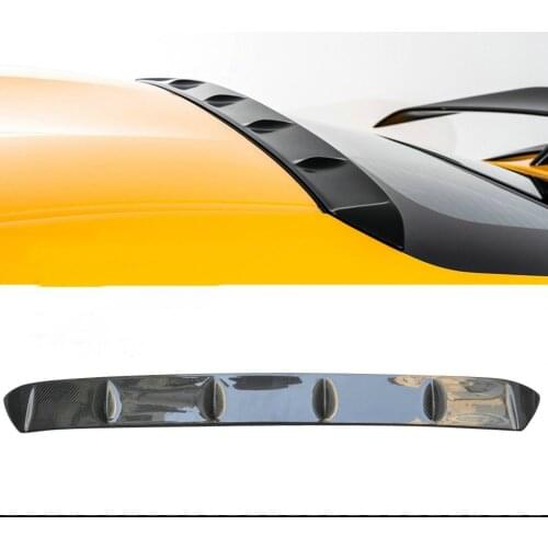 Real Carbon Fiber Rear Roof Spoiler Refit Wing Top Lip For Toyota GR Supra 5th J29 A90 A91 Coupe 2-Doors 2019-2021 2020 TRD JDM