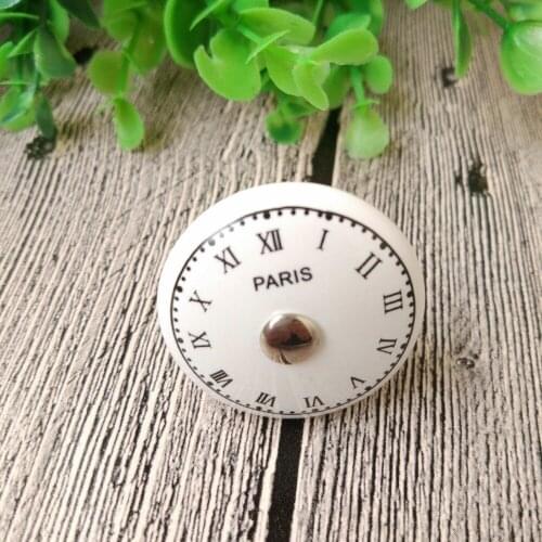 1Pc Furniture Handles Pairs Clock Cabinet Knobs and Handles Ceramic Door Knob Cupboard Drawer Kitchen Pull Handle Home Decor