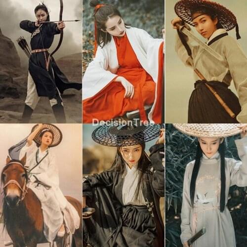 2021 chinese traditional hanfu dress woman elegant dance costumes ancient tang dynasty retro cheongsam photography clothes hanfu